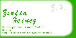zsofia heincz business card